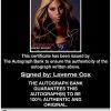 Laverne Cox proof of signing certificate