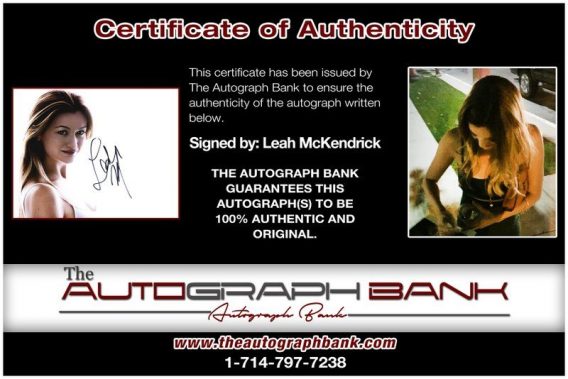 Leah McKendrick proof of signing certificate