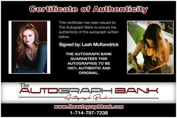 Leah McKendrick proof of signing certificate