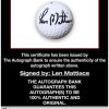 Len Mattiace proof of signing certificate