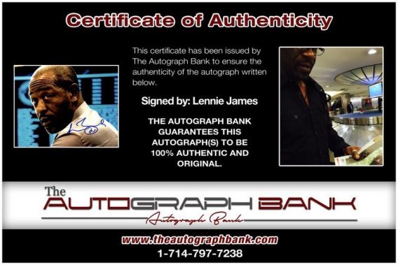 Lennie James proof of signing certificate