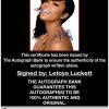 Letoya Luckett proof of signing certificate