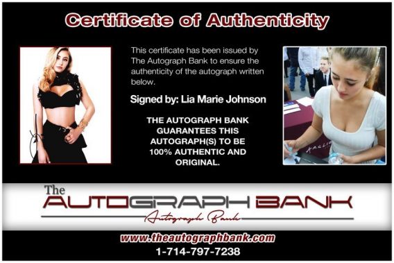 Lia Marie Johnson proof of signing certificate