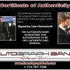 Liam Hemsworth proof of signing certificate