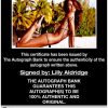 Lily Aldridge proof of signing certificate