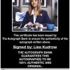 Lisa Kudrow certificate of authenticity from the autograph bank