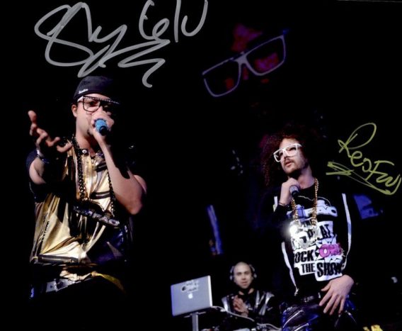 LMFAO authentic signed 8x10 picture