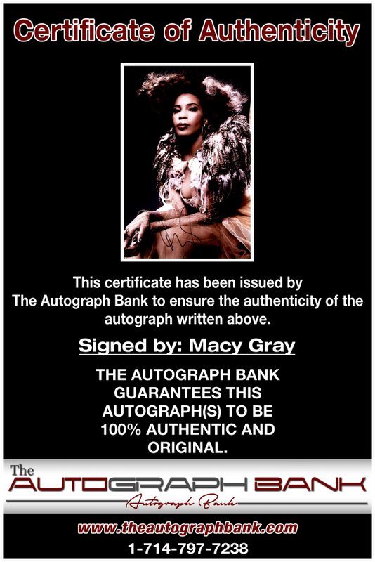 Macy Gray proof of signing certificate