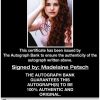Madelaine Petsch proof of signing certificate