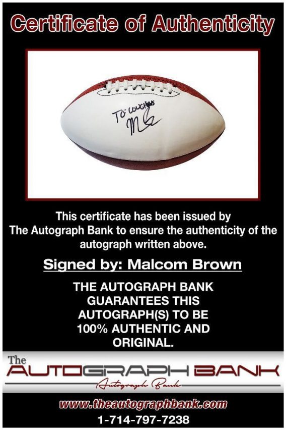 Malcom Brown proof of signing certificate