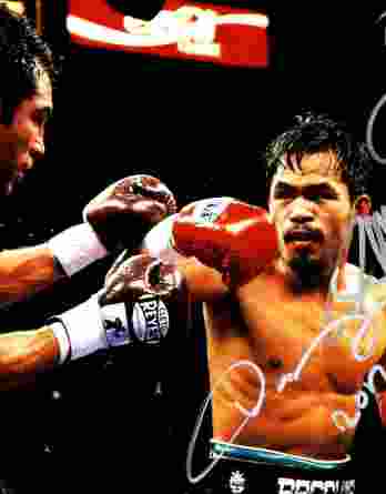 Manny Pacquiao authentic signed 8x10 picture