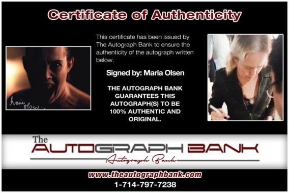 Maria Olsen proof of signing certificate