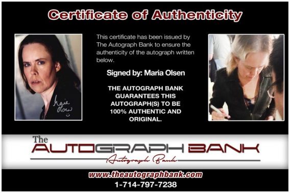 Maria Olsen proof of signing certificate