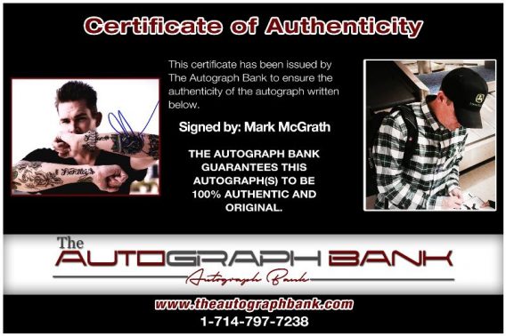 Mark McGrath proof of signing certificate