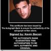 Mark Ballas certificate of authenticity from the autograph bank