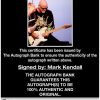 Mark Kendall proof of signing certificate