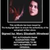 Mary Elizabeth proof of signing certificate
