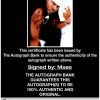 Rapper Mase proof of signing certificate