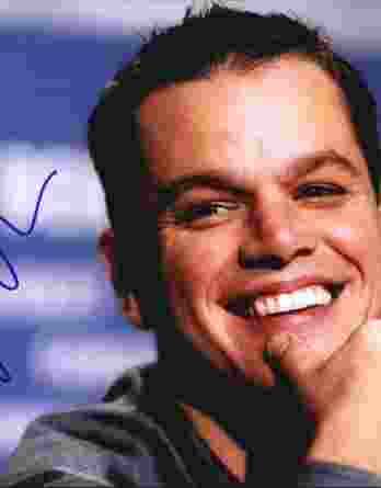 Matt Damon authentic signed 8x10 picture
