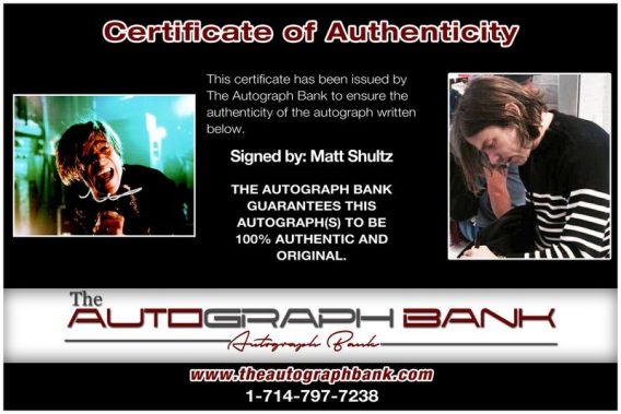 Matt Shultz proof of signing certificate