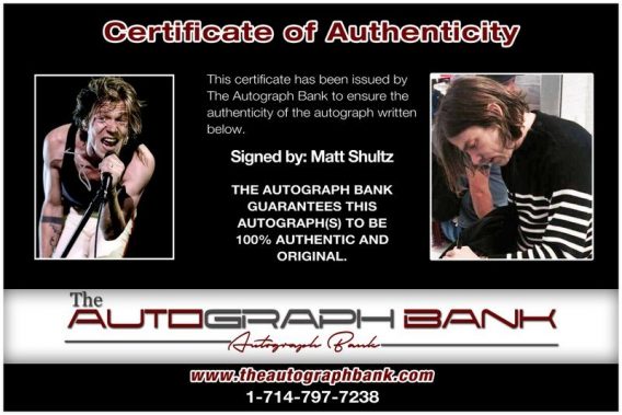 Matt Shultz proof of signing certificate