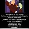 Maurice LaMarche proof of signing certificate