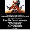 Maurice LaMarche proof of signing certificate