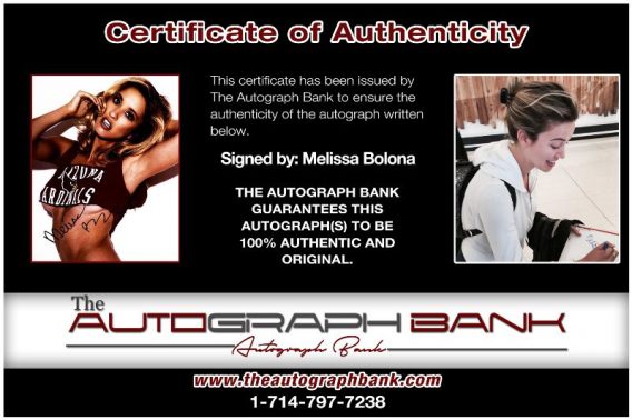 Melissa Bolona proof of signing certificate