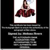 Melissa Rivers proof of signing certificate