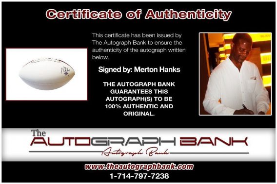 Merton Hanks proof of signing certificate