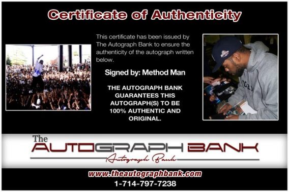 Method Man proof of signing certificate