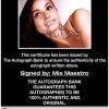 Mia Maestro proof of signing certificate