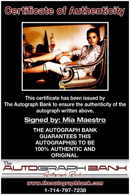 Mia Maestro proof of signing certificate