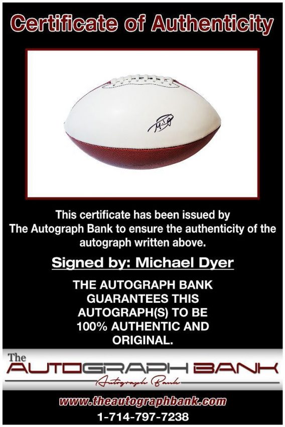 Michael Dyer proof of signing certificate