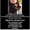 Michael Dorn proof of signing certificate