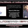 Mike Epps certificate of authenticity from the autograph bank