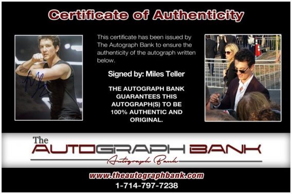 Miles Teller proof of signing certificate