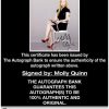 Molly Quinn proof of signing certificate