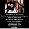 Neil Gaiman proof of signing certificate
