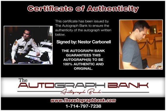 Nestor Carbonell proof of signing certificate