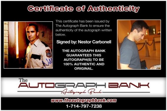 Nestor Carbonell proof of signing certificate