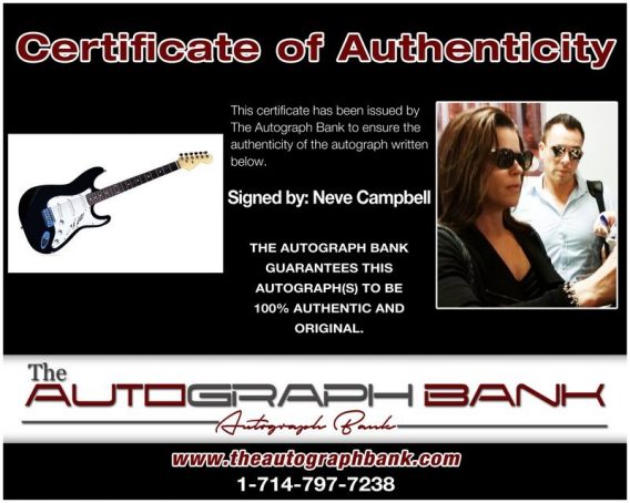 Neve Campbell proof of signing certificate