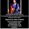 Nick Fradiani proof of signing certificate