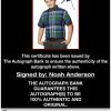Noah Anderson proof of signing certificate