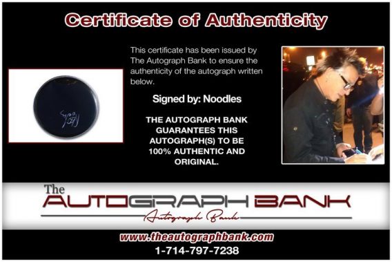 Noodles of Offspring proof of signing certificate
