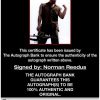 Norman Reedus proof of signing certificate
