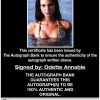 Odette Annable proof of signing certificate