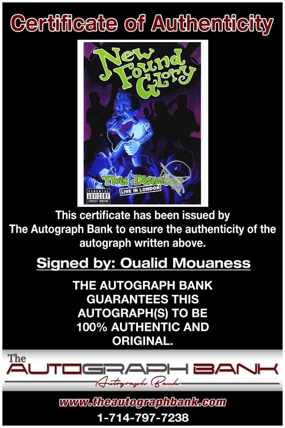 Oualid Mouaness proof of signing certificate