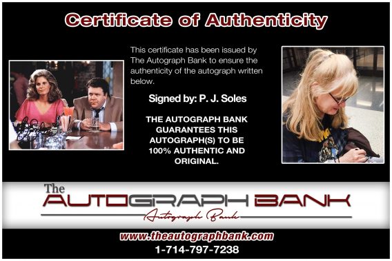 P. J. Soles proof of signing certificate