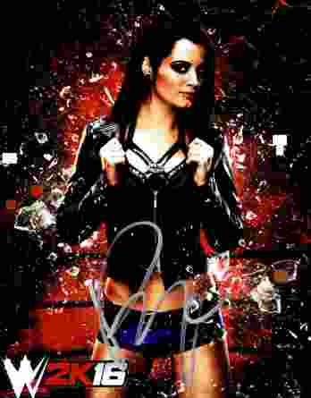 WWE Diva Paige authentic signed 8x10 picture